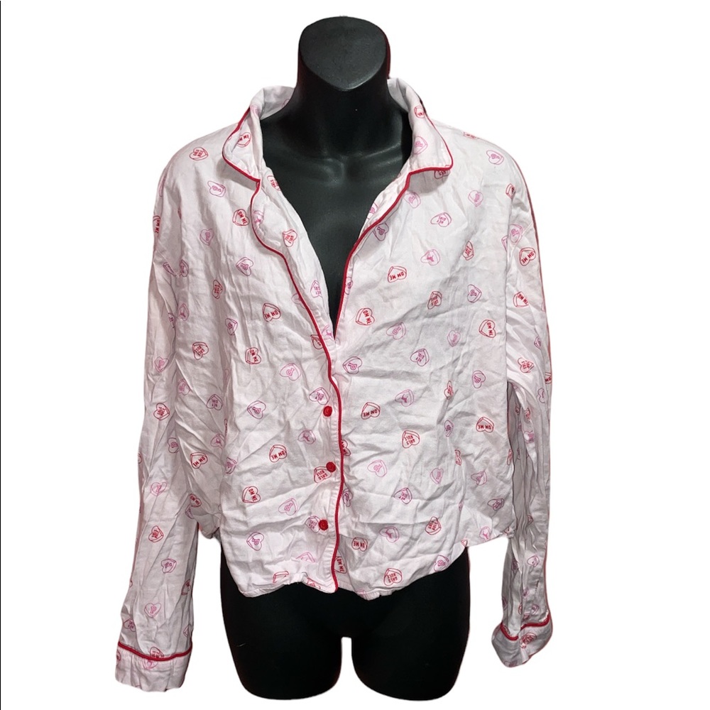 Victoria's Secret PINK Pajama Shirt Size Medium